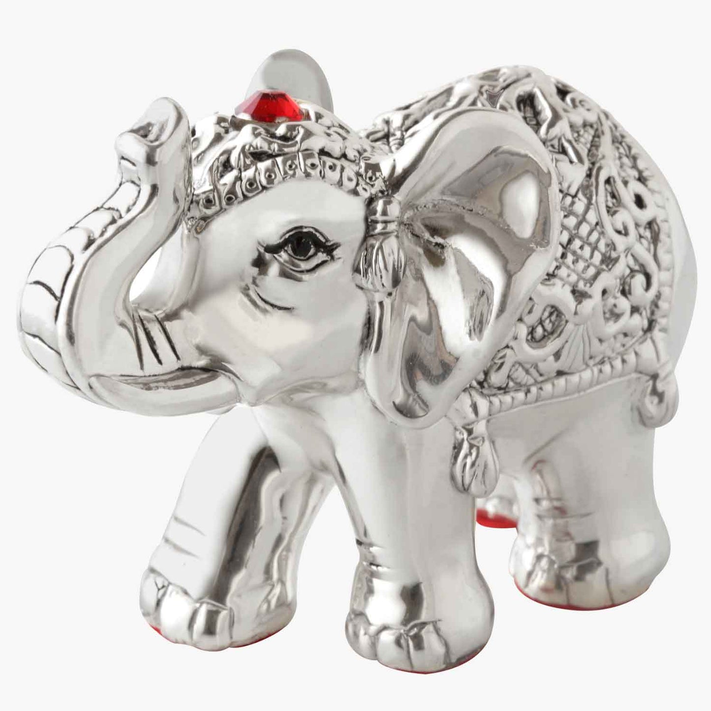 Auspicious 999 Pure Silver Elephant Idol | Lucky Charm & Home Gift