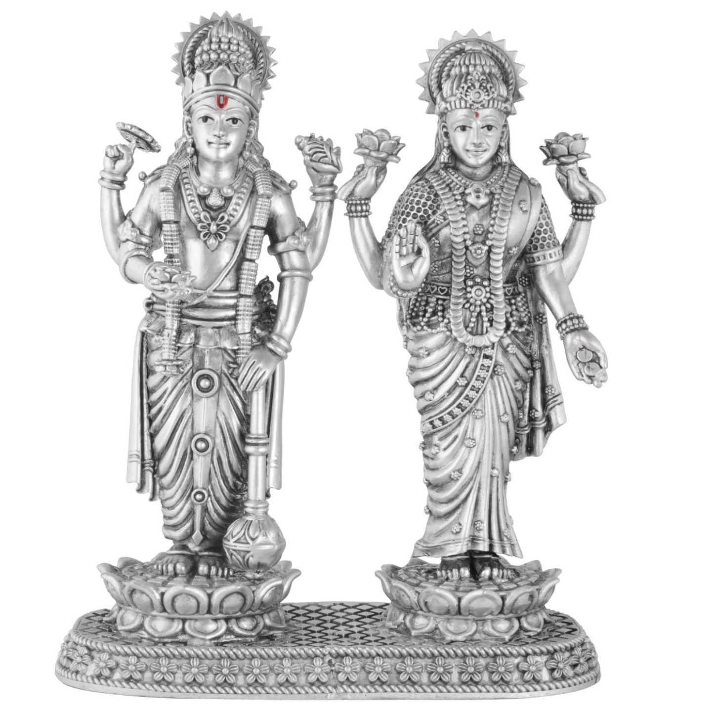 Vishnu Laxmi Silver 925 Idol