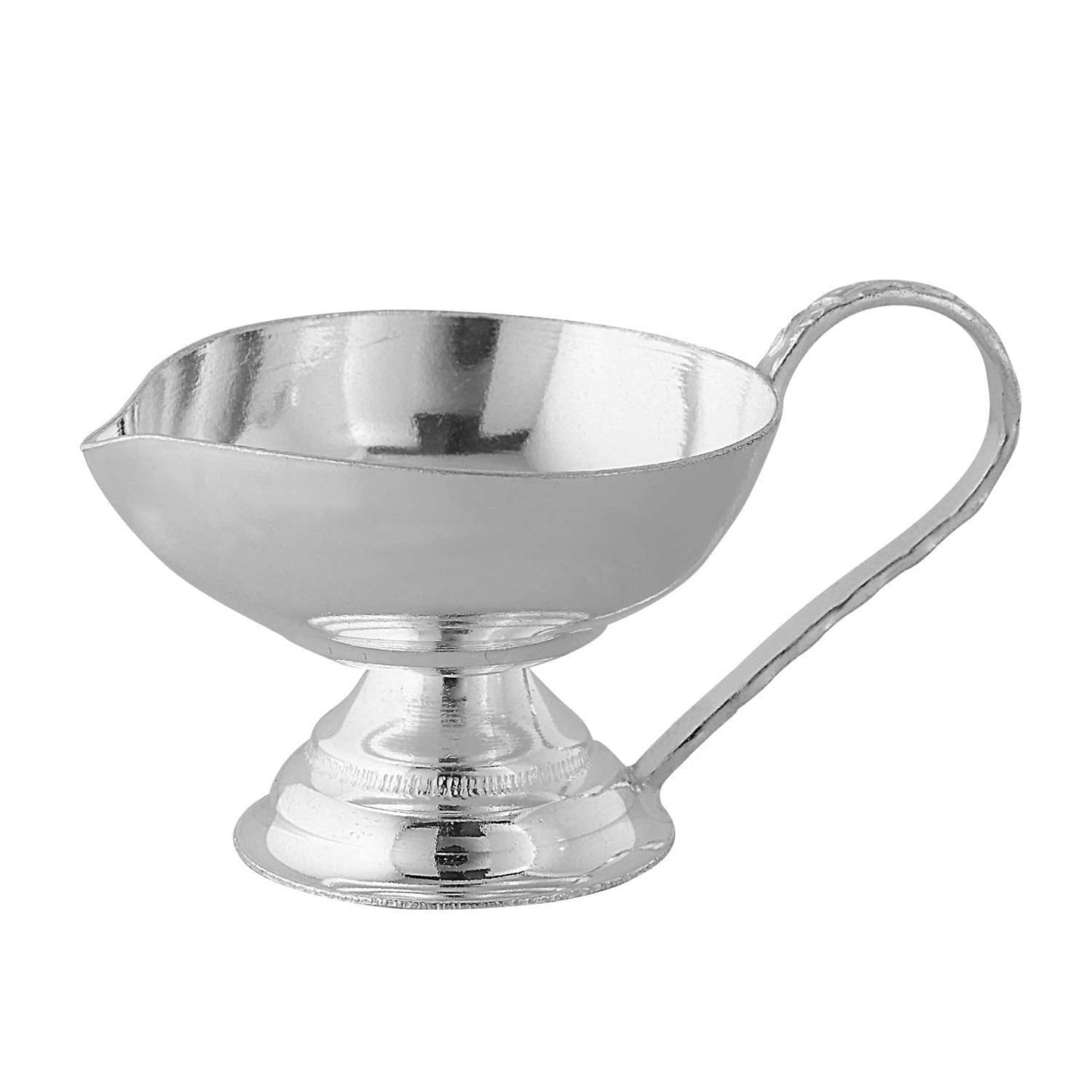 Pure Silver 925 Traditional Diya with Handle