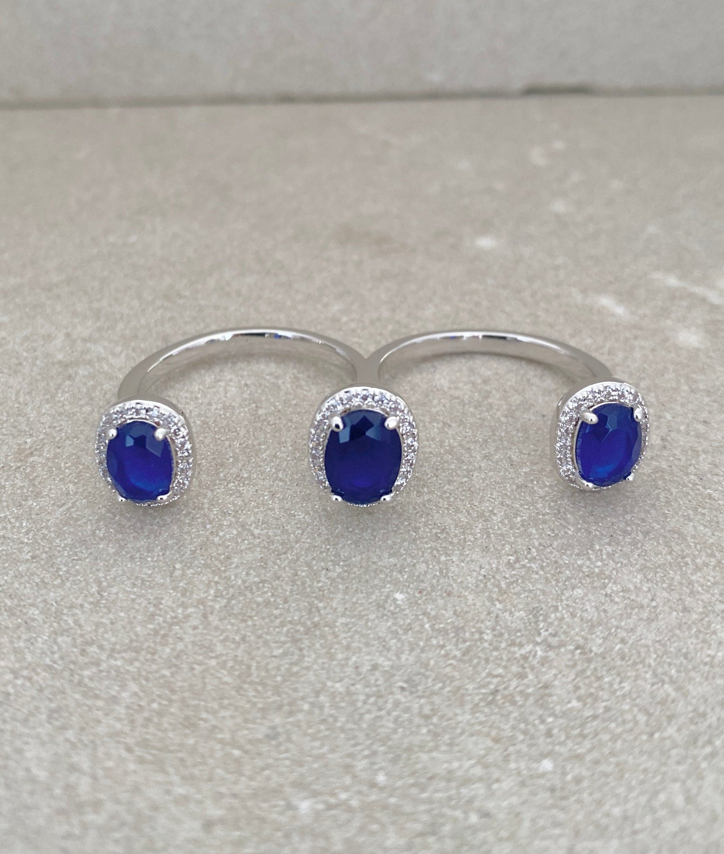 Cressa Statement Ring - Silver Alloy, Cubic Zirconia & Gemstones