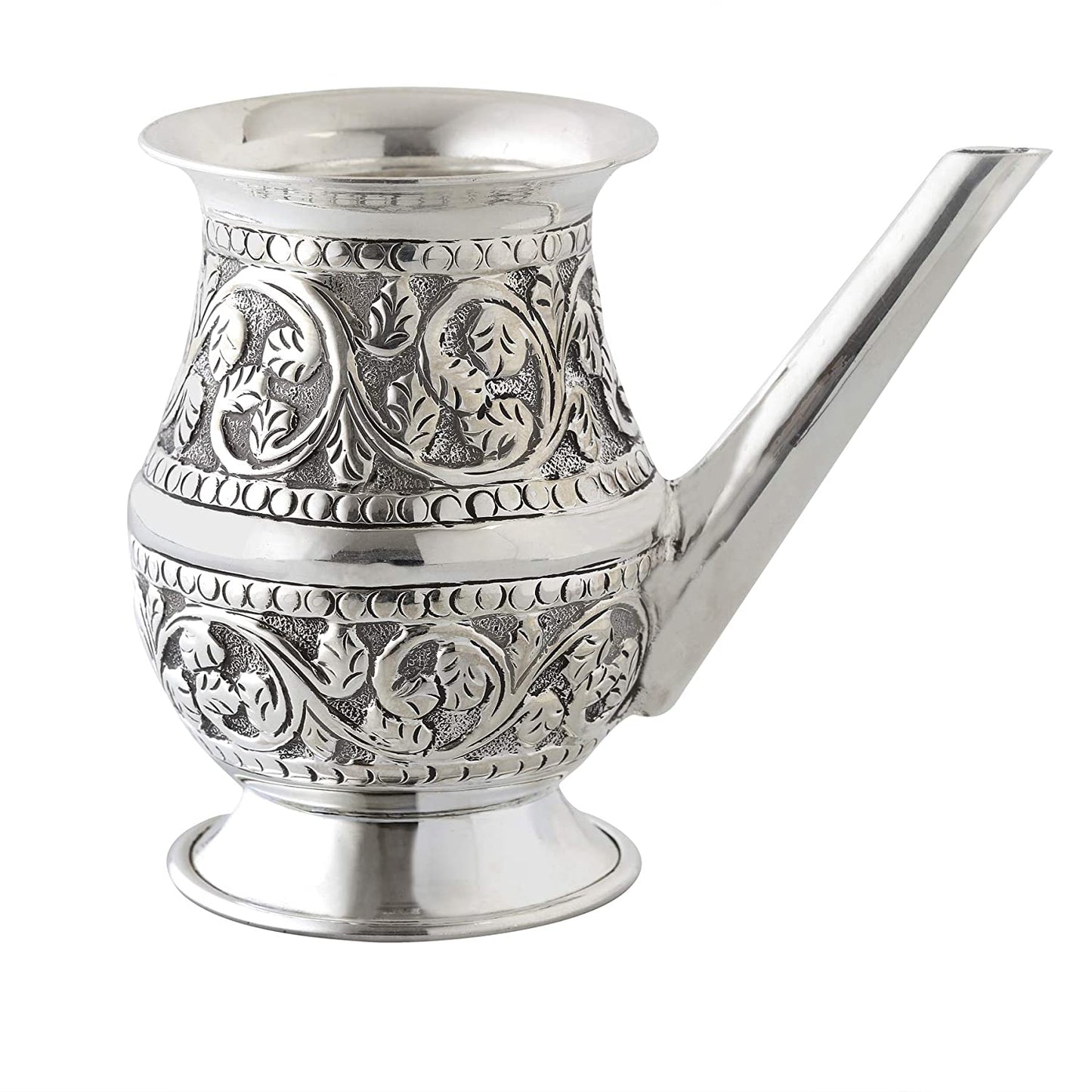 LustreCo Pure Silver Ramjhara Pot Puja Jal Kalash