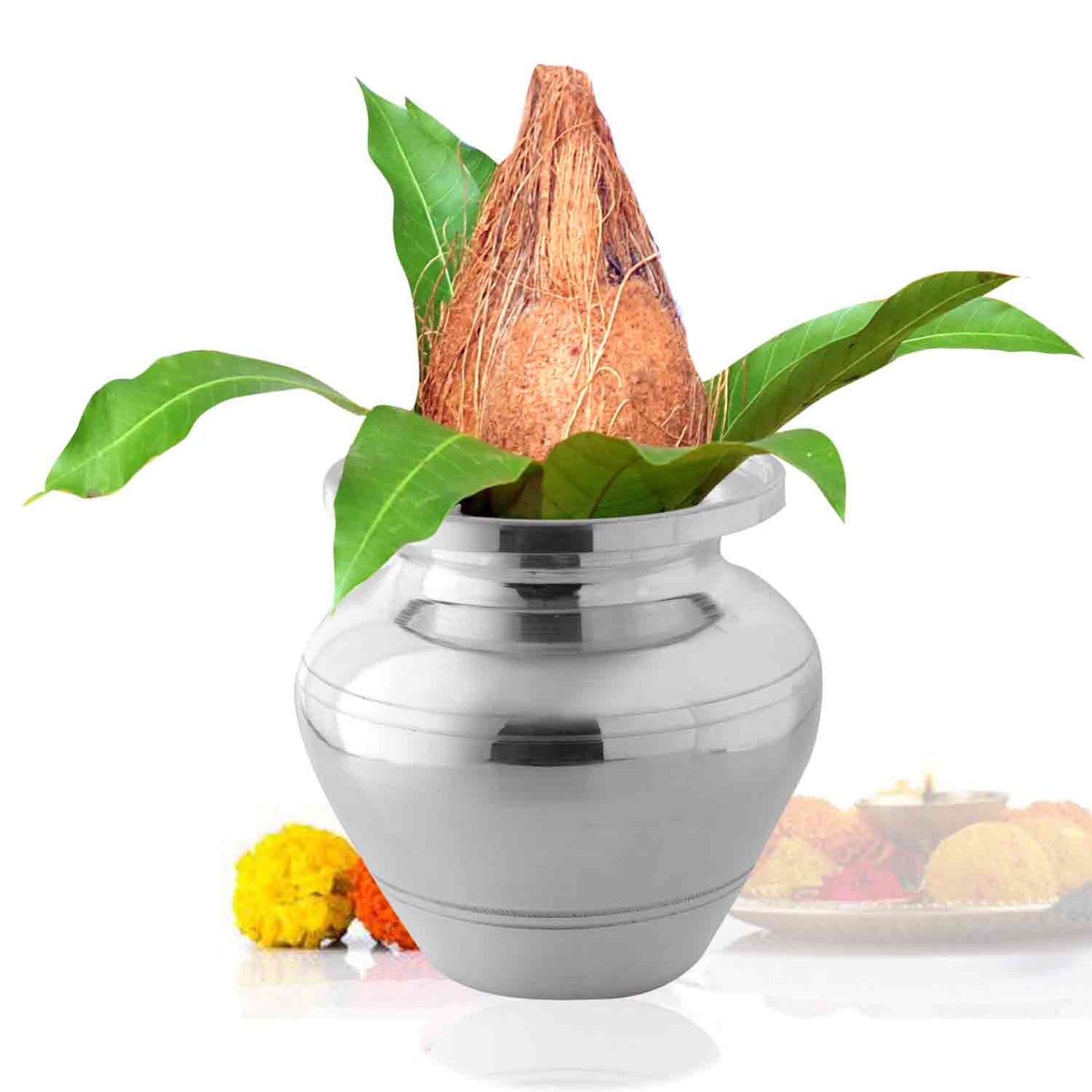 Pure Silver Kalash Pot Puja Jal Kalash