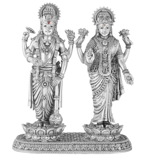 Vishnu Laxmi Silver 925 Idol