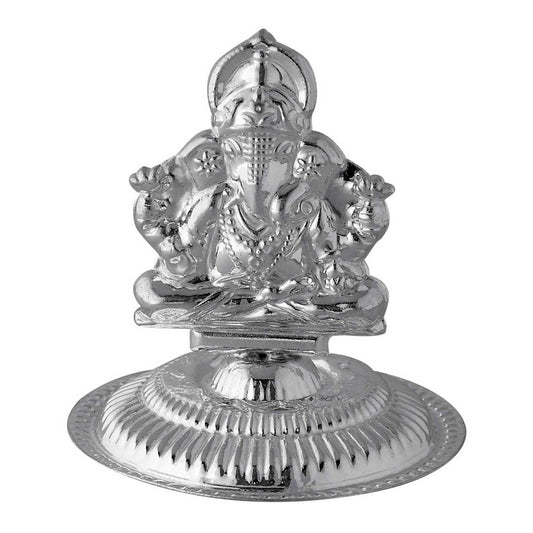 Silver Incense Stick Holder (Ganesh Design)