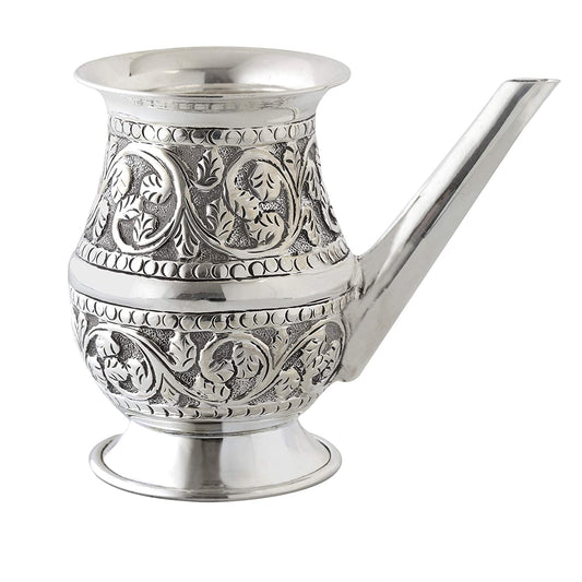 LustreCo Pure Silver Ramjhara Pot Puja Jal Kalash