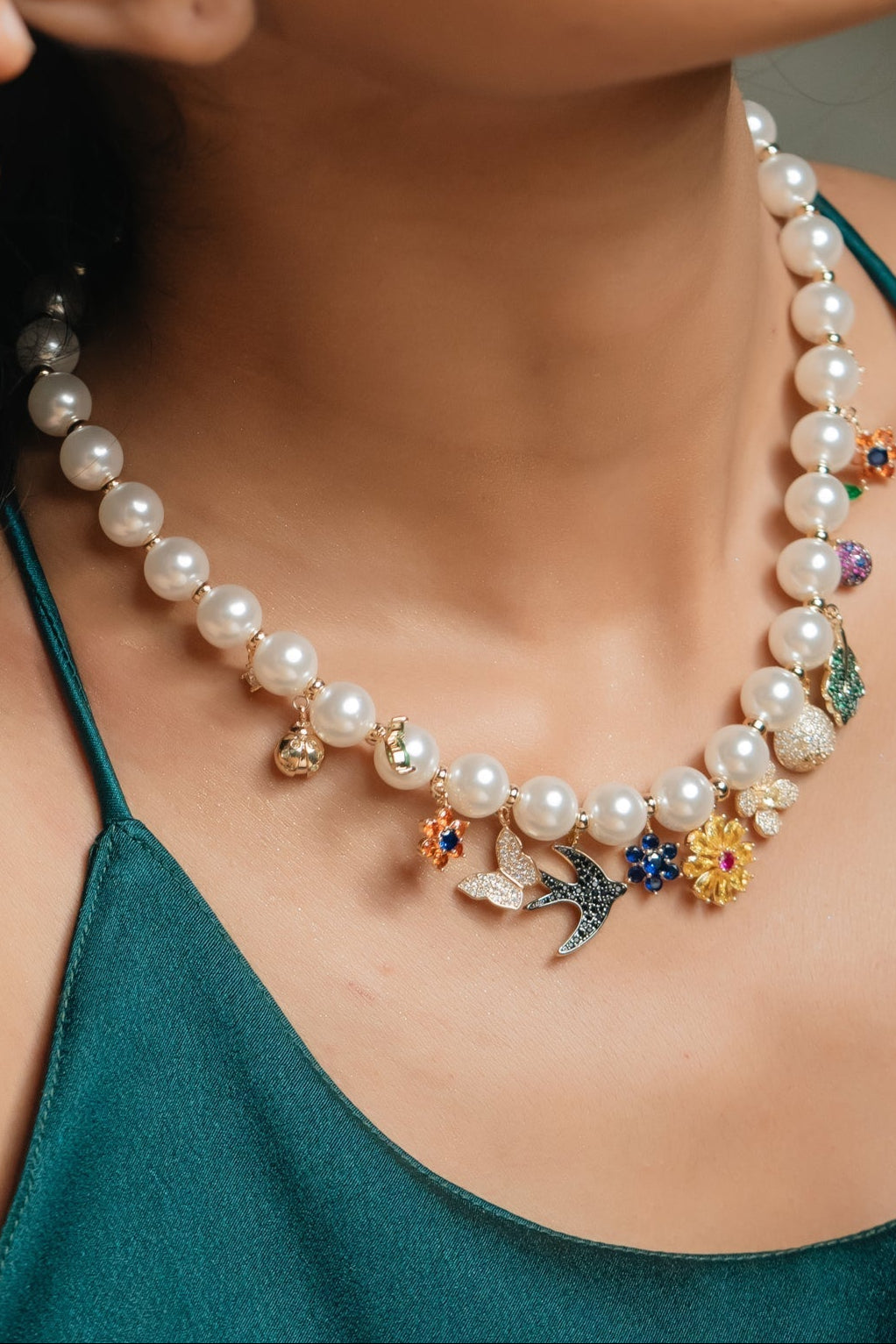 Pearl Charms Necklace